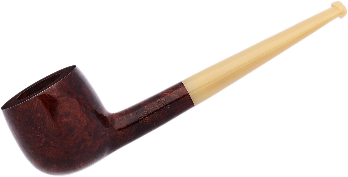 French Estate Brulor Servette Smooth Pot with Horn (Unsmoked)