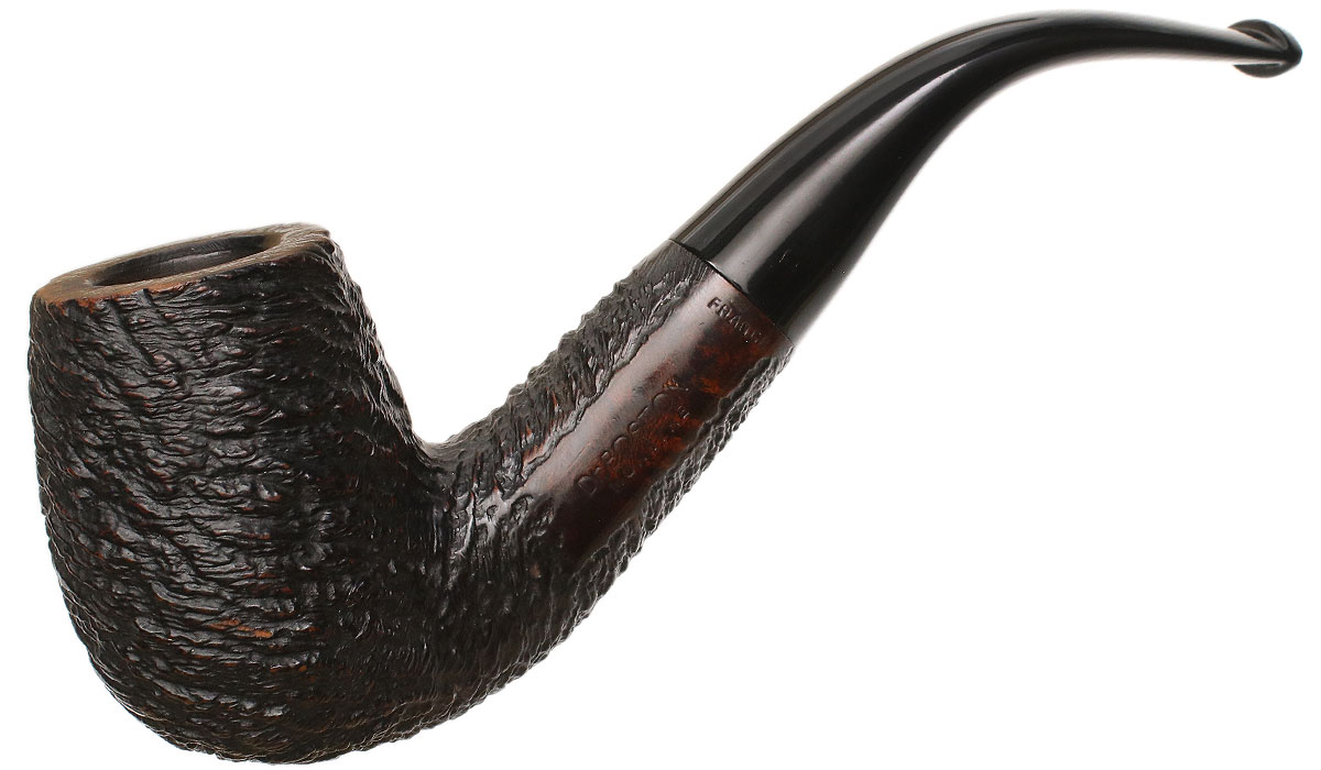 French Estate Dr. Boston Monstre Rusticated Bent Billiard