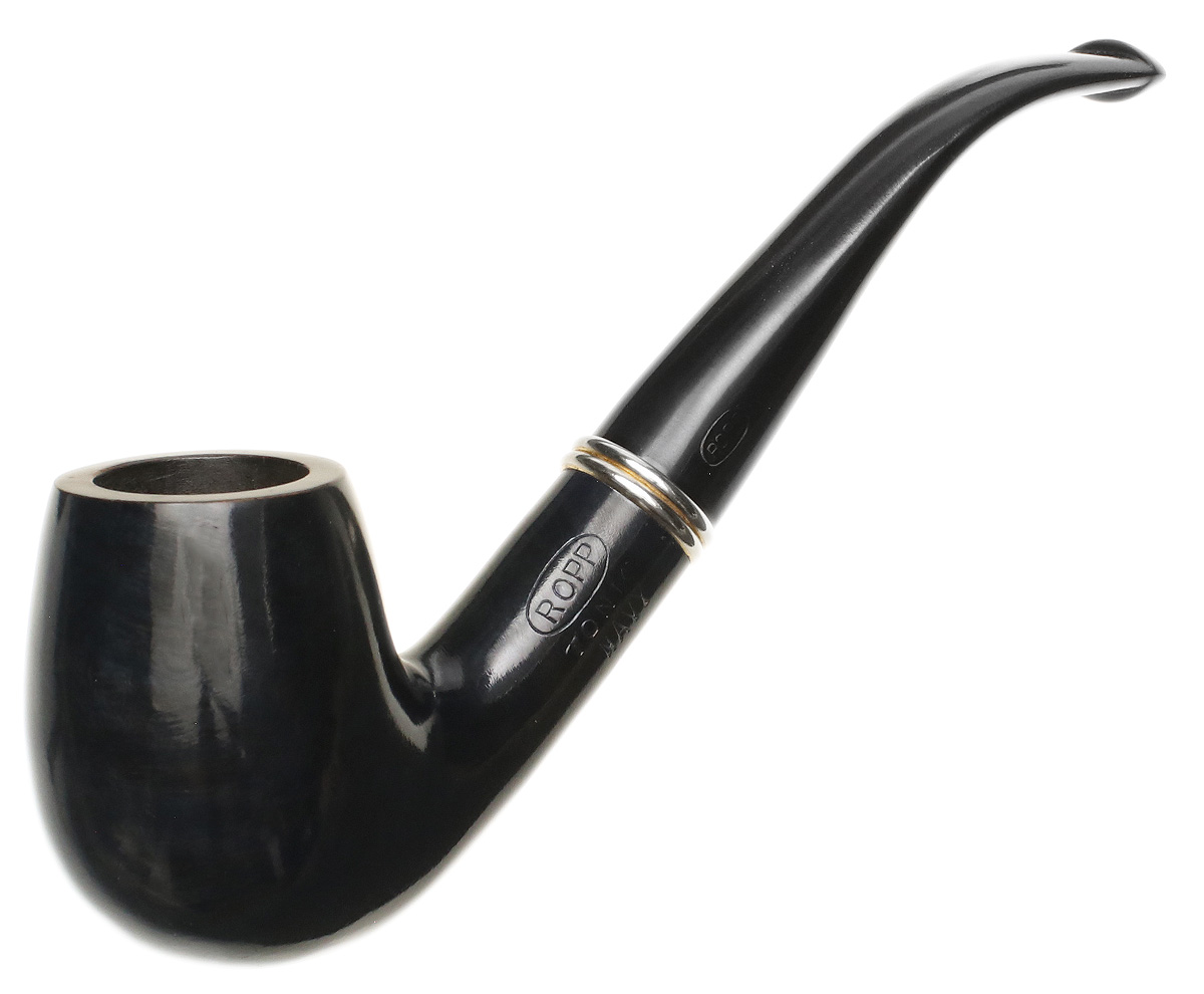 French Estates: Ropp Tonic Navy Bent Billiard (2475) (4) (9mm) Tobacco Pipe