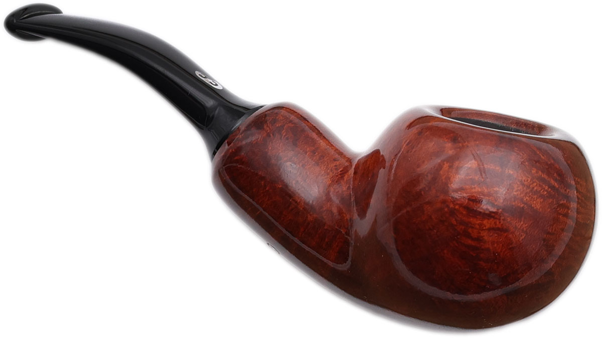 French Estate Chacom Brown Smooth Bent Apple Reverse Calabash (Unsmoked)