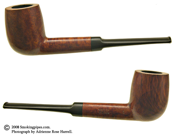 Irish Estates: Peterson shops Dublin (15) Smooth Straight Billiard silver band Pipe amber color stem. Mint Condition(SKU 122)