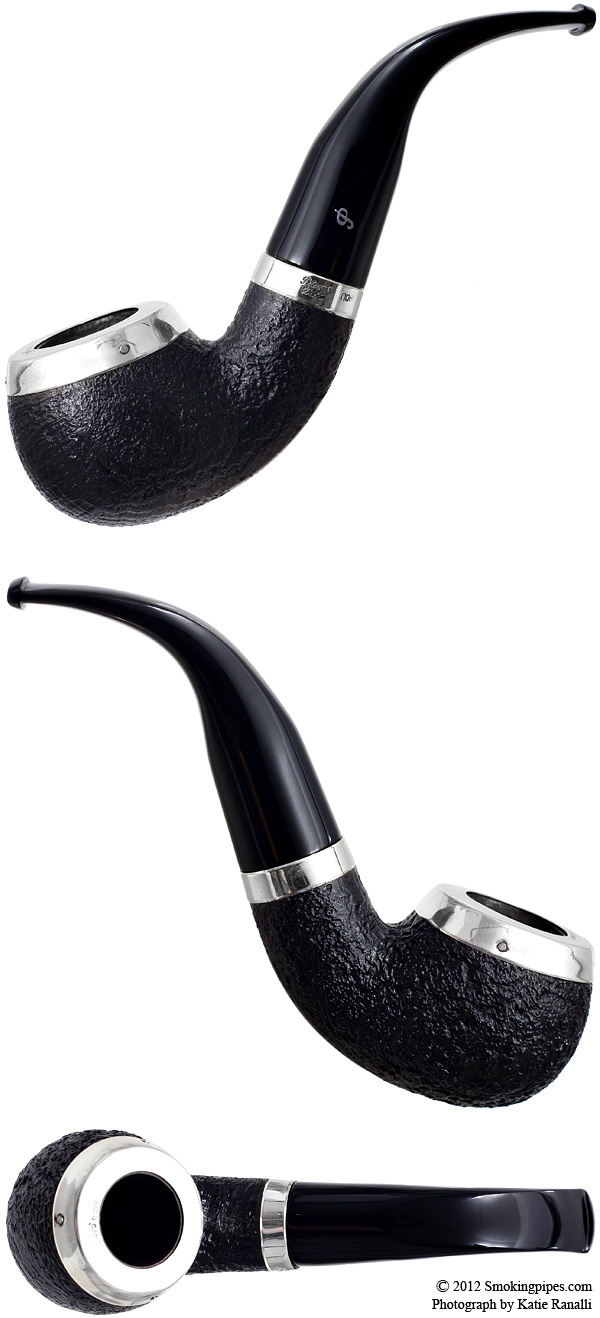 Irish Estate Peterson Sandblasted Silver Cap (9mm) (Unsmoked)
