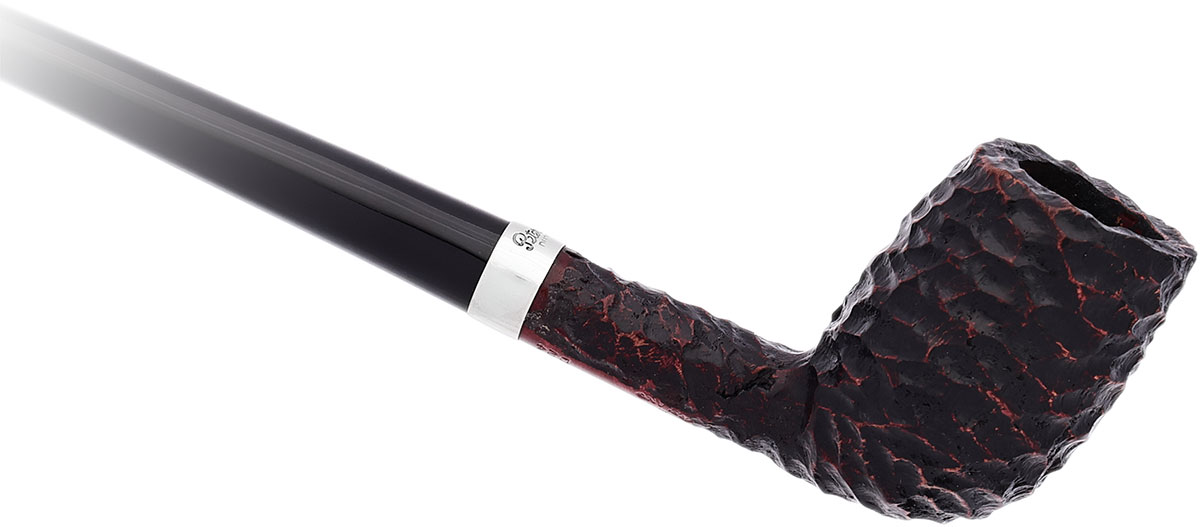 Irish Estate Peterson Churchwarden Rusticated (D24) (Fishtail) (Unsmoked)