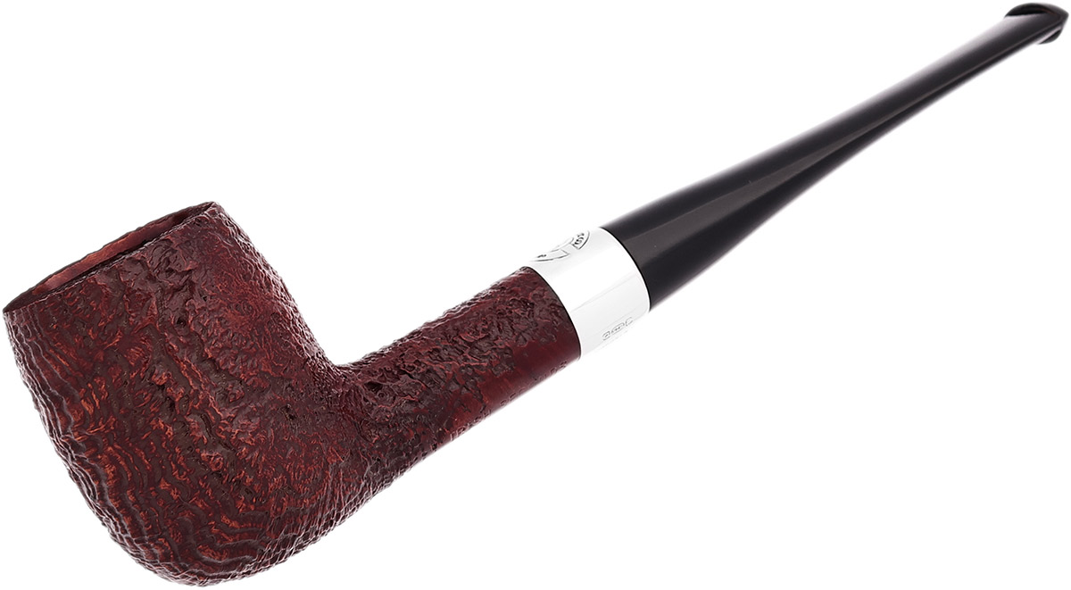 Irish Estate Peterson Irish Seconds Sandblasted Billiard with Silver (2) (Fishtail) (Unsmoked)