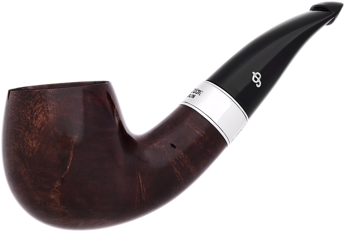 Irish Estate Peterson Irish Seconds Smooth Bent Billiard with Silver (2) (P-Lip) (Unsmoked)