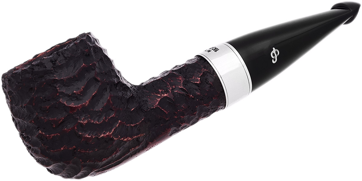 Irish Estate Peterson Irish Seconds Rusticated Billiard with Silver (2) (P-Lip) (Unsmoked)