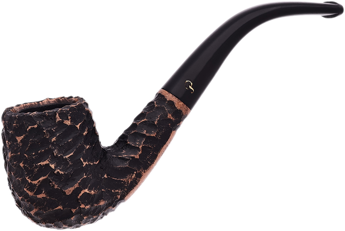 Irish Estate Peterson Irish Seconds Rusticated Bent Billiard (3) (Fishtail) (Unsmoked)