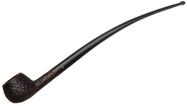 Irish Estate Peterson Rusticated Prince Churchwarden (Fishtail)