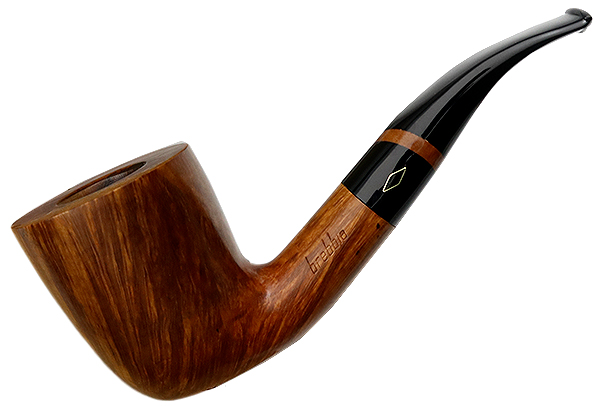 aa tobacco Brebbia Linea 'A' Smooth Bent Dublin (AA) Tobacco Pipe
