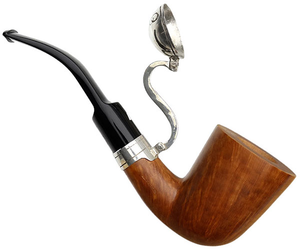 Italian Estate Alberto Bonfiglioli Collectors Edition Smooth Bent Dublin with Silver Windcap (2005) (Unsmoked)