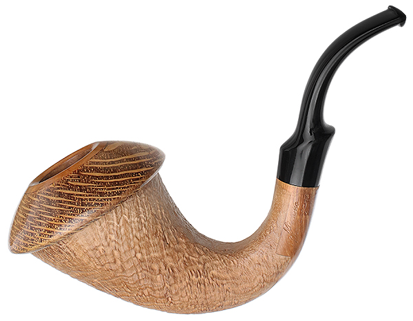 Mimmo Provenzano Sandblasted Calabash with Smooth Lacewood Cap (Collection)
