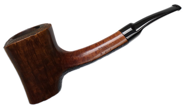 Italian Estate Savinelli Autograph Partially Sandblasted Freehand (4) (Replacement Tenon)