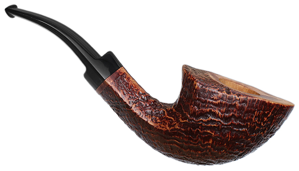 Italian Estate Rinaldo Egea Collection Partially Sandblasted Bent Dublin (Y) (Unsmoked)