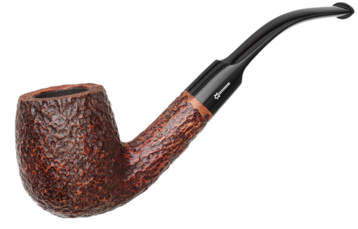 未使用　Savory\"s MATURE BRIAR PIPE Savory's Argyll 207 Sandblasted Poker Estate Briar Pipe