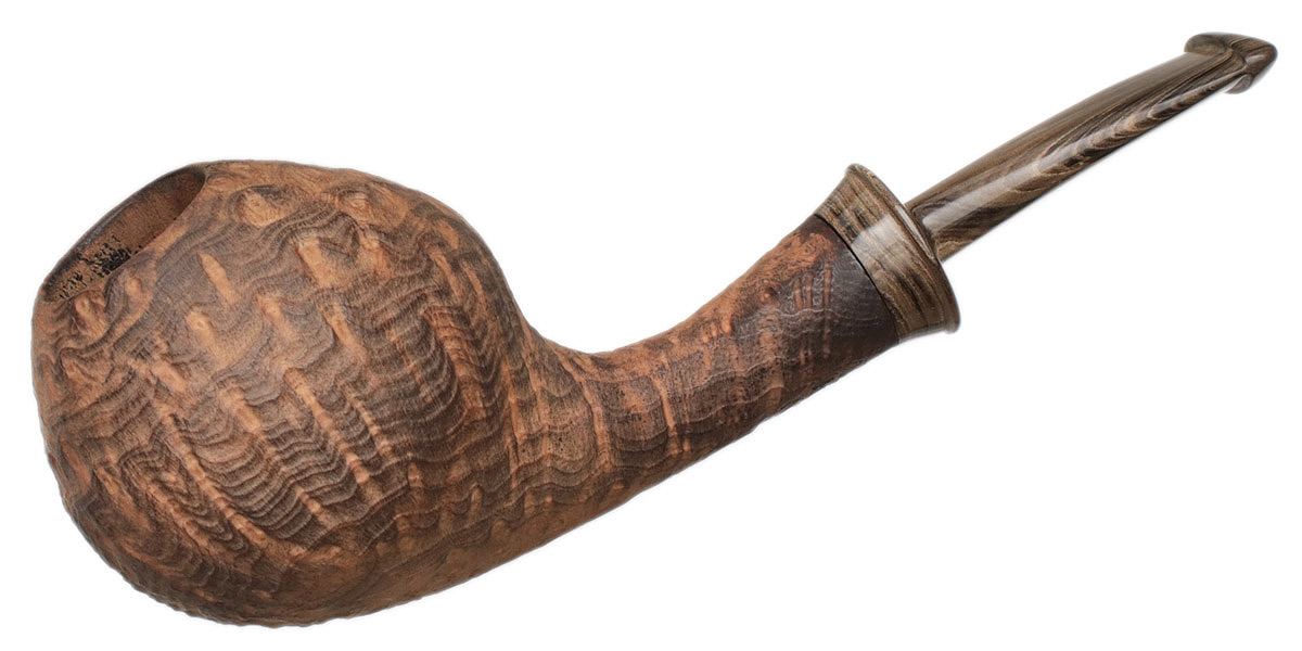 the tobacco keeper Gamboni Sandblasted Strawberry Wood Lighthouse Keeper (2017) Tobacco Pipe