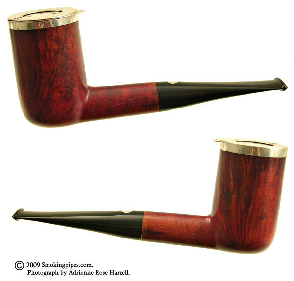 Italian Estate Mastro de Paja Ruber Media Chimney with Silver Wind Cap (9mm with adapter)