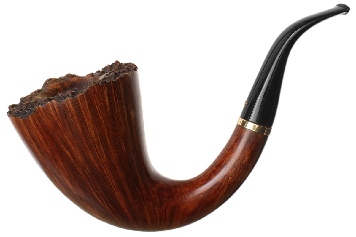 tobacco smeraldo Ser Jacopo Unigena Gem Series Calabash with Gold (Smeraldo) (Maxima,  Maxima) Tobacco Pipe