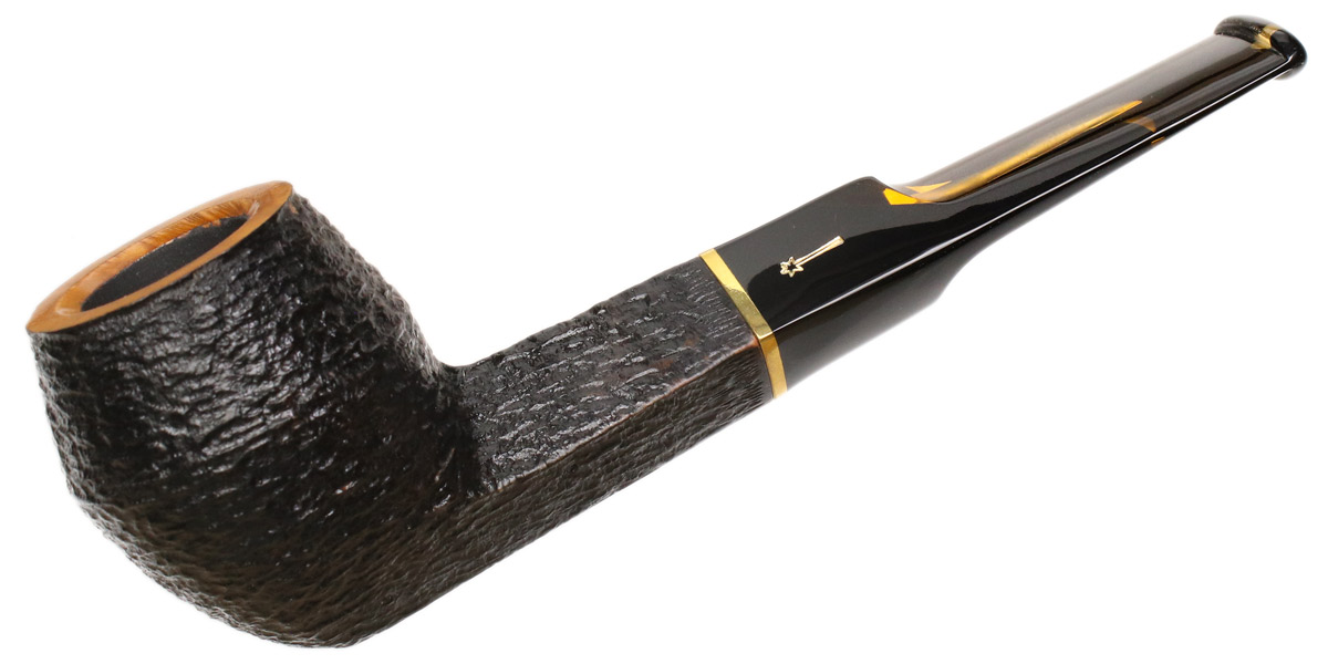 Italian Estate Savinelli Oscar Tiger Rusticated (504) (6mm) (Unsmoked)