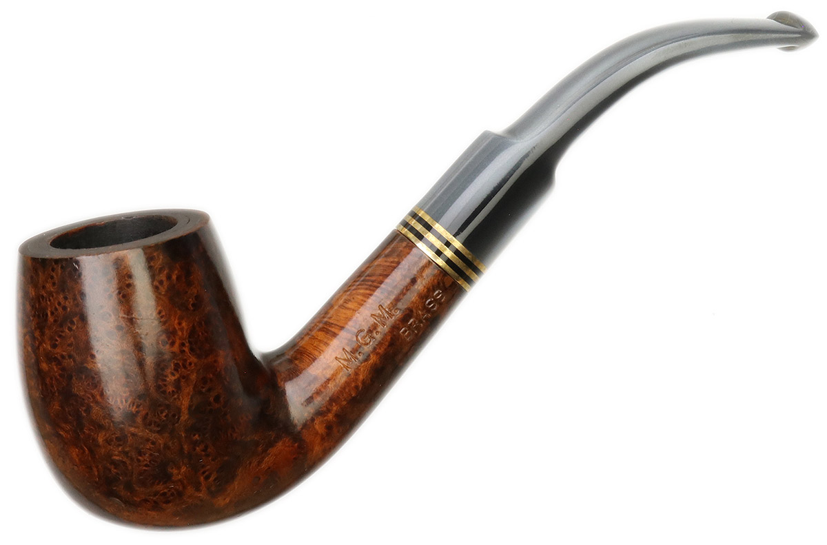 Italian Estate M.G.M. Brass Smooth Bent Billiard (30)