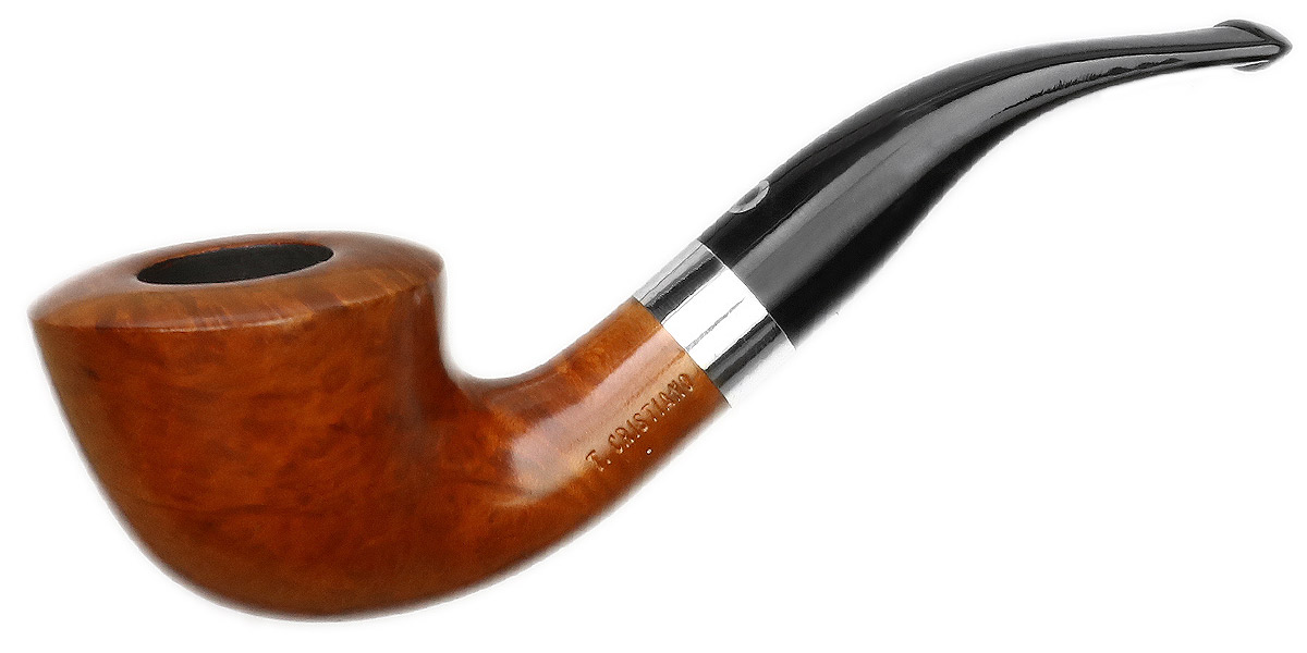 Italian Estate T. Cristiano Metamorfosi Smooth Bent Dublin with Silver (A509) (9mm) (Unsmoked)