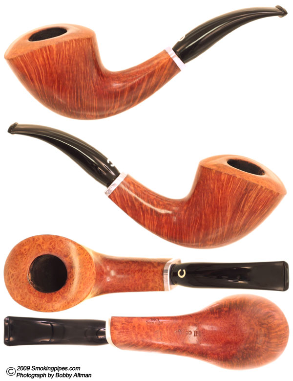 Italian Estate Il Ceppo Smooth Bent Dublin with Sterling Silver Band (6)