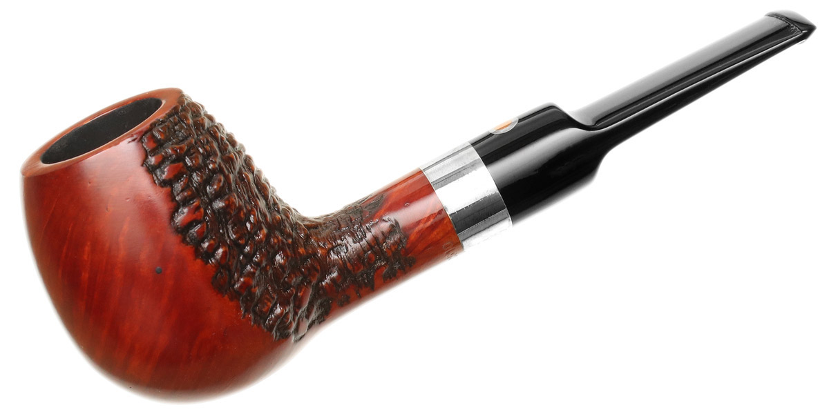 Italian Estate T. Cristiano Metamorfosi Partially Rusticated Apple with Silver (C510) (9mm) (Unsmoked)