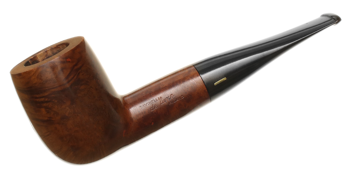 Italian Estates: Savinelli De Luxe Milano Smooth (101) Tobacco Pipe