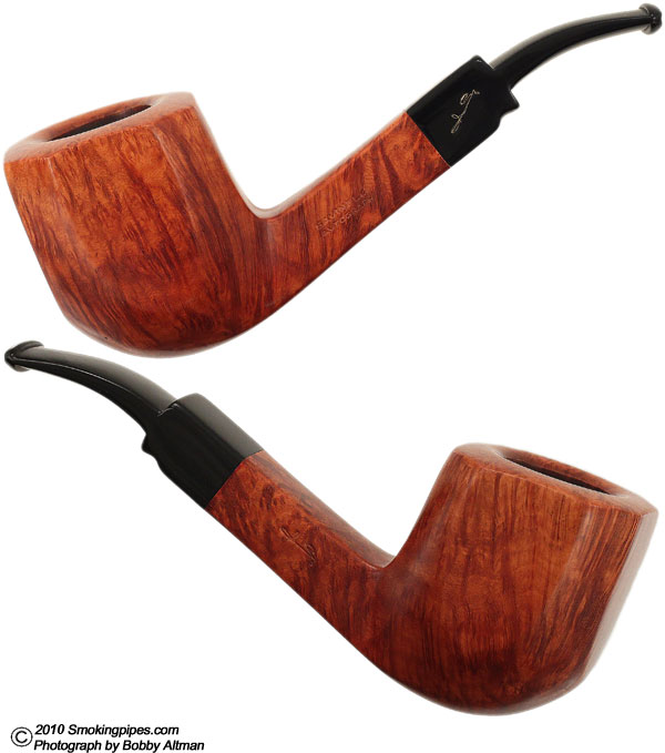 Italian Estate Savinelli Autograph Smooth Bent Panel Dublin (4) (6mm)