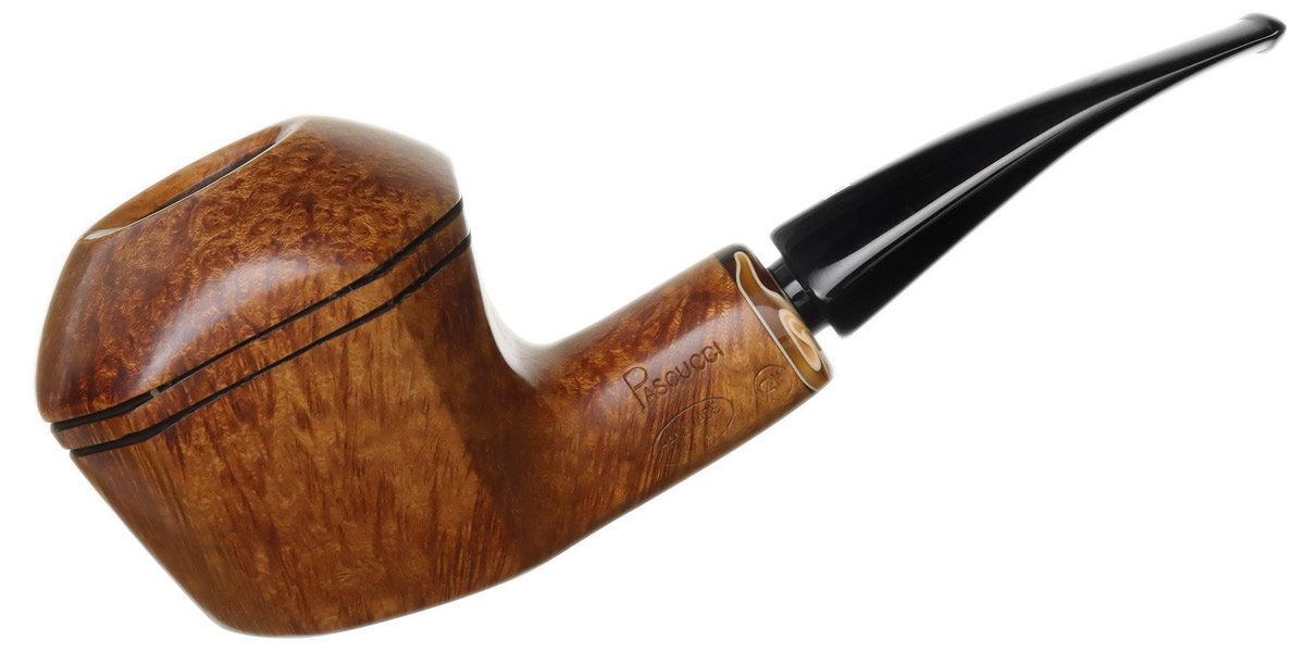 Mario Pascucci Smooth Bent Panel (llb) (Unsmoked) Tobacco Pipe