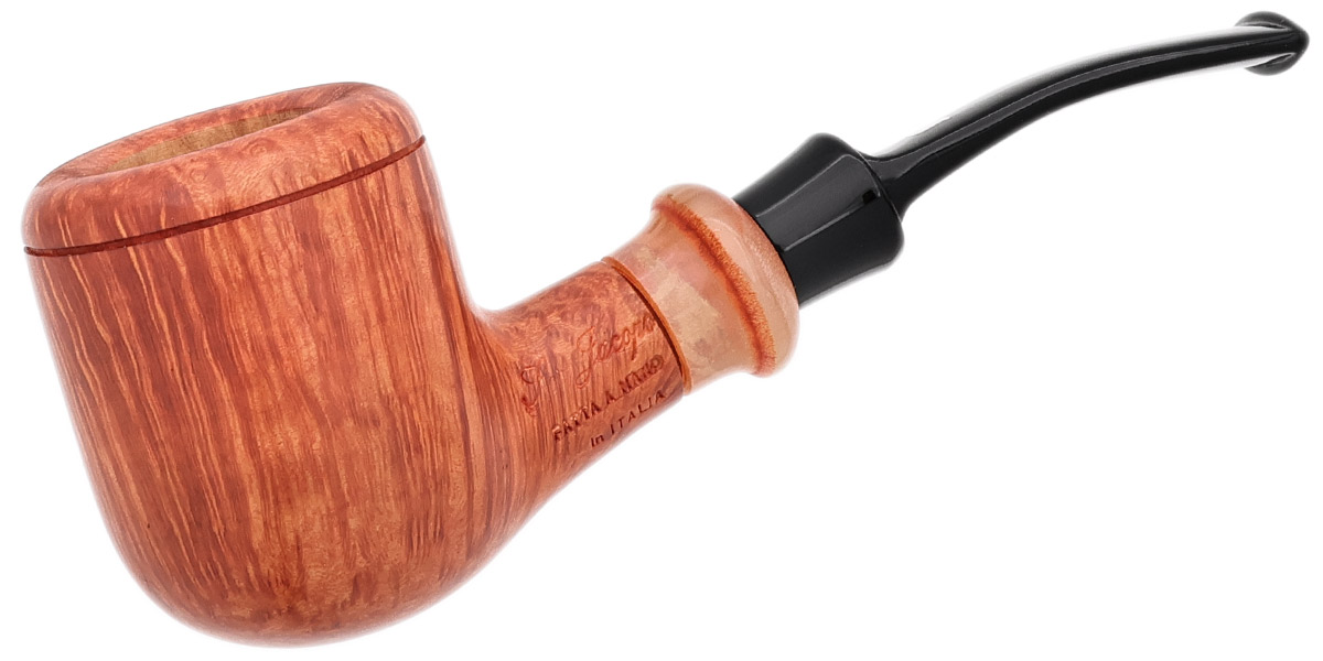 Italian Estate Ser Jacopo Picta Van Gogh Bent Pot with Horn (11) (Unsmoked)