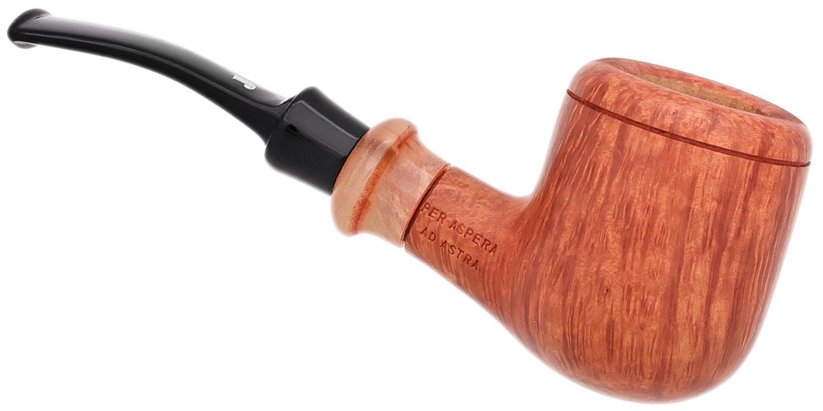 Italian Estate Ser Jacopo Picta Van Gogh Bent Pot with Horn (11) (Unsmoked)