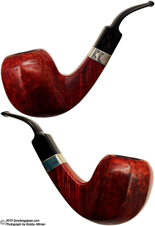 Italian Estate Savinelli Autograph Smooth Panel  with Aftermarket Silver Band (6mm)