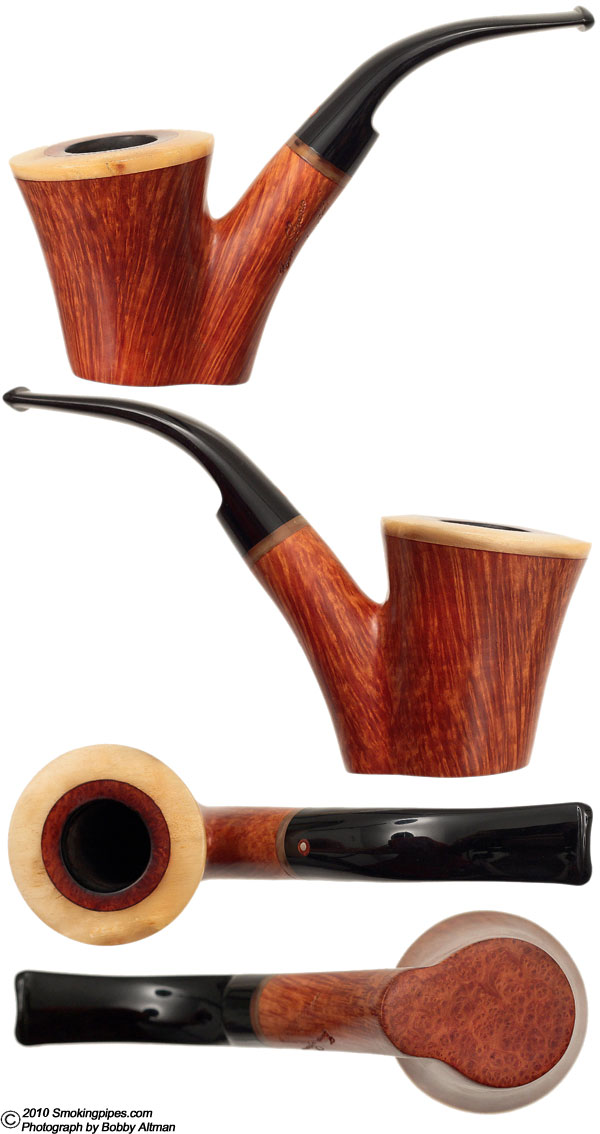 Italian Estate Tomasso Spanu Smooth Cherrywood with Horn Cap (Millenio)