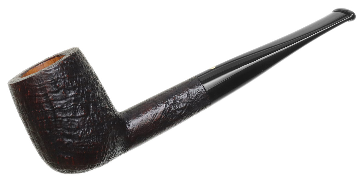 Italian Estates: Savinelli Punto Oro Gold Sandblasted (104) (6mm)  (Unsmoked) Tobacco Pipe