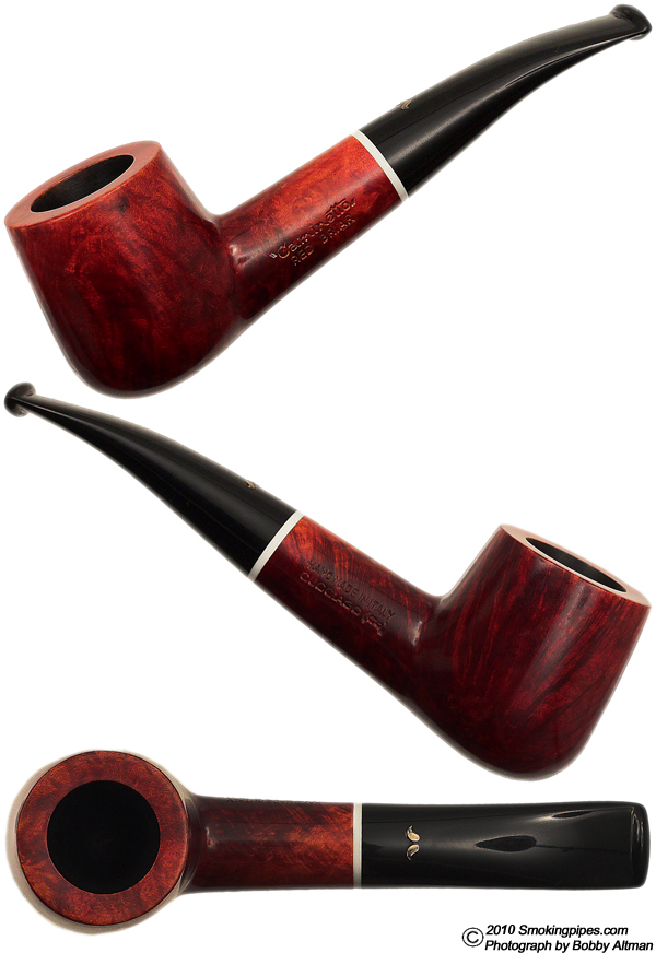 Italian Estate Caminetto Red Briar Bent Pot (Unsmoked)