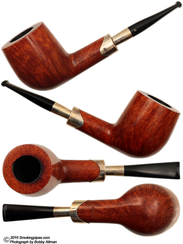 Italian Estate Becker Smooth Billiard with Silver Spigot (Four Hearts) (1990s)