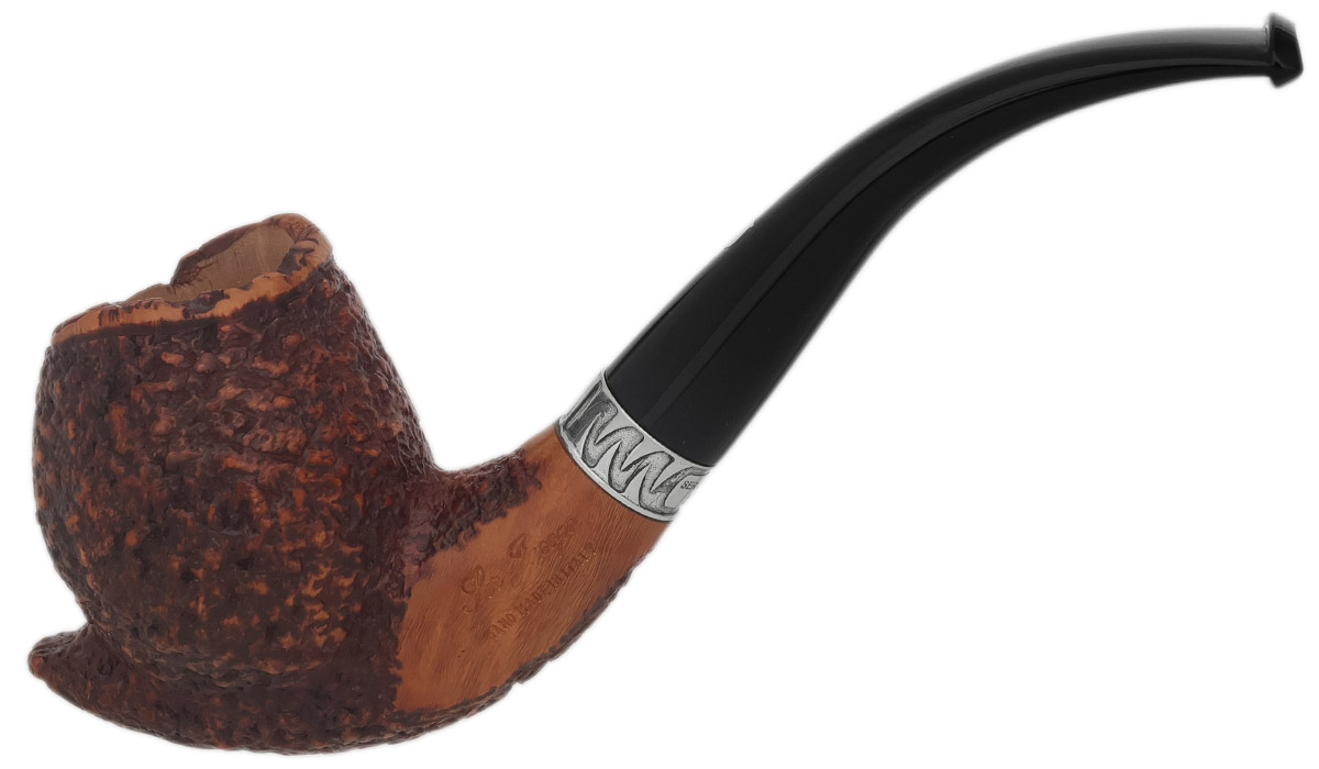 Italian Estate Ser Jacopo Domina 2022 Rusticated Bent Ball with Silver (R1) (D) (28) (Unsmoked)