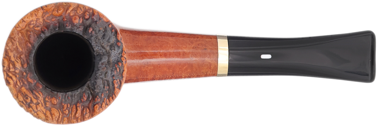 Italian Estate Castello Collection Great Line Fiammata Bent Dublin with Gold (K) (1993)
