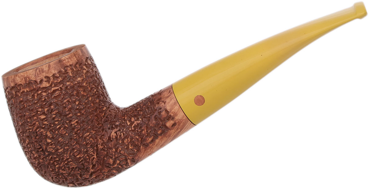 Italian Estate Moretti Rusticated Bent Billiard (𝛿𝛿) (4) (2022) (Unsmoked)