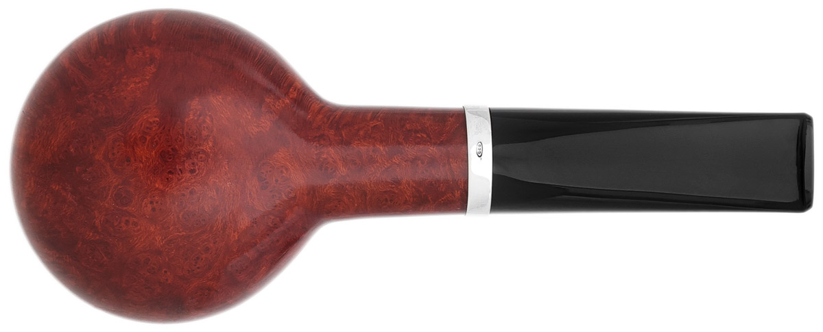 Italian Estate Caminetto Smooth Bent Brandy with Silver (00.33) (AR) (Unsmoked)