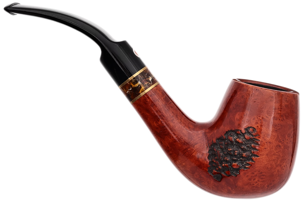 Italian Estate T. Cristiano Partially Rusticated Bent Billiard (V.S.Q.) (30 C 4) (Unsmoked)