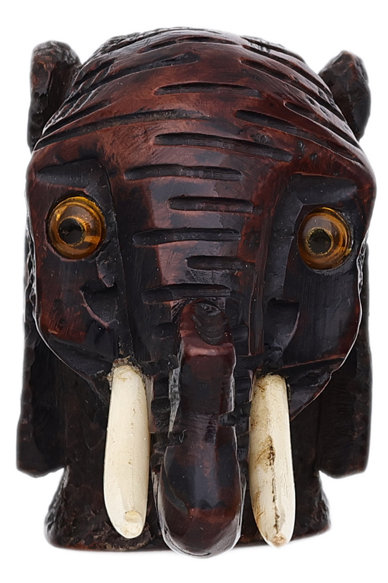 Italian Estate Unknown Carved Elephant
