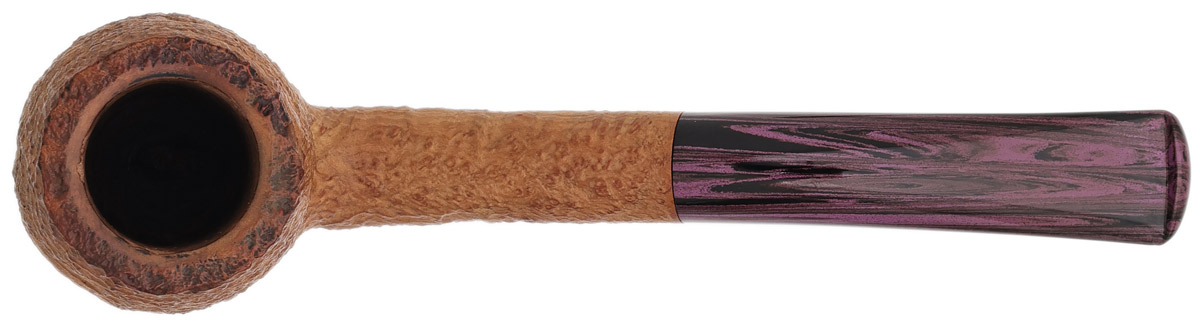 Italian Estate Il Duca Sandblasted Bent Billiard (B)