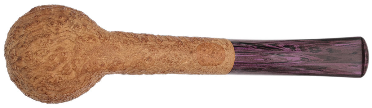 Italian Estate Il Duca Sandblasted Bent Billiard (B)