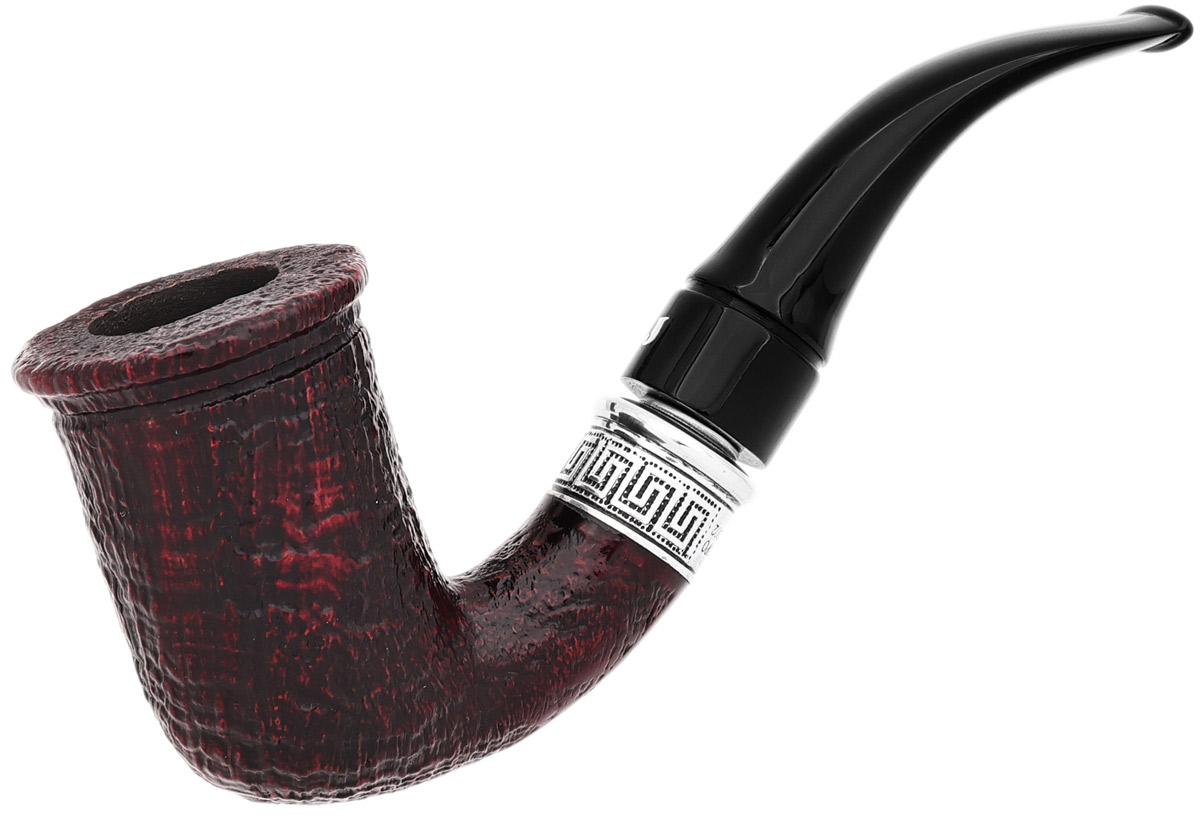Italian Estate Ser Jacopo Domina 2002 Sandblasted Bent Stack with Silver (73) (Unsmoked)