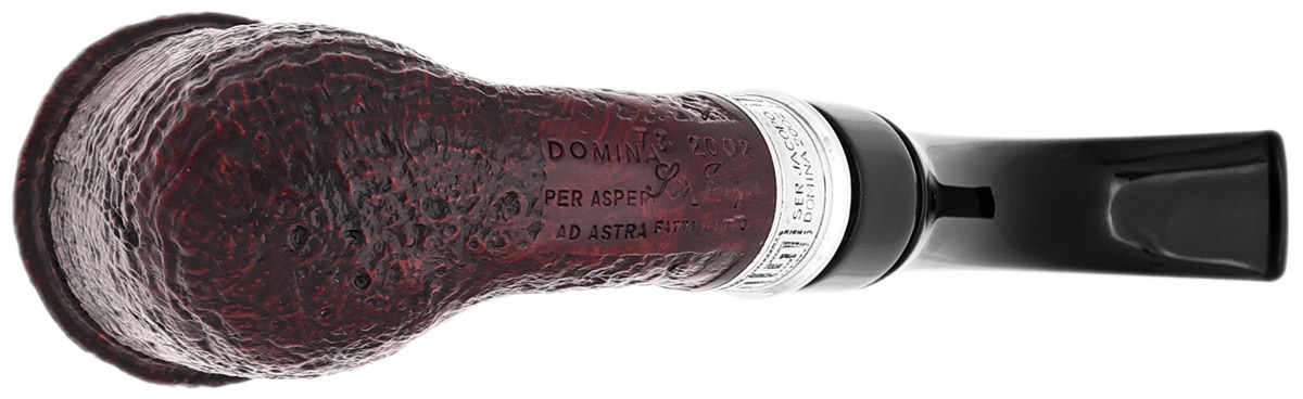 Italian Estate Ser Jacopo Domina 2002 Sandblasted Bent Stack with Silver (73) (Unsmoked)