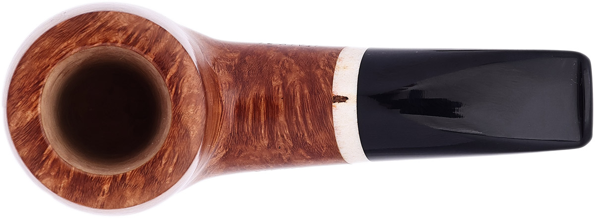 Italian Estate Radice Clear Bent Billiard with Antler (Unsmoked)
