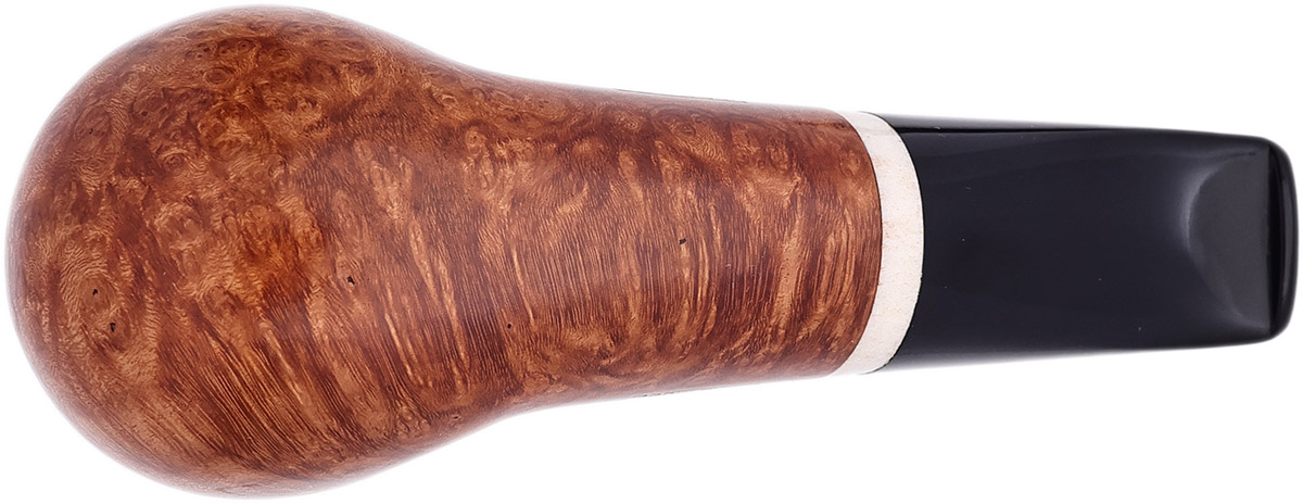Italian Estate Radice Clear Bent Billiard with Antler (Unsmoked)