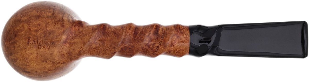 Italian Estate Radice Clear Billiard with Spiral Carving (O)