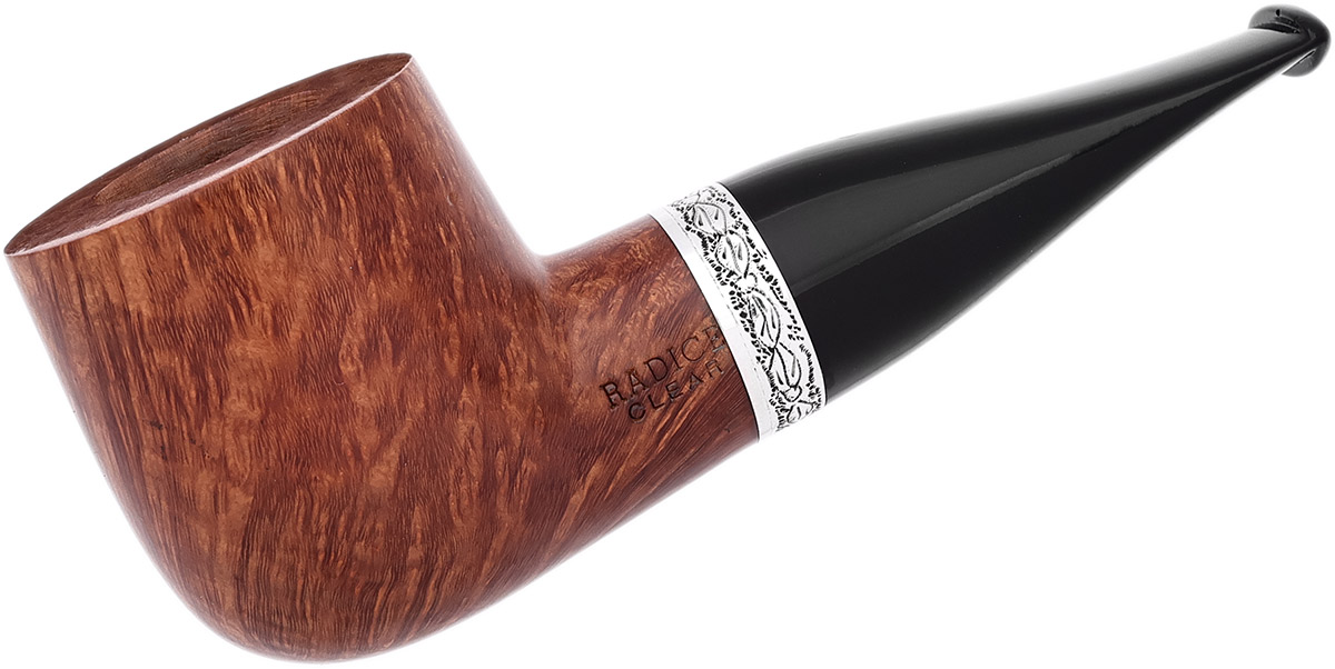 Italian Estate Radice Clear Billiard with Silver (Unsmoked)